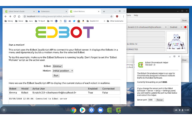 Edbot Chromebook Helper  from Chrome web store to be run with OffiDocs Chromium online