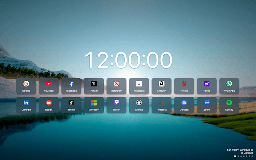 Edge New Tab  from Chrome web store to be run with OffiDocs Chromium online