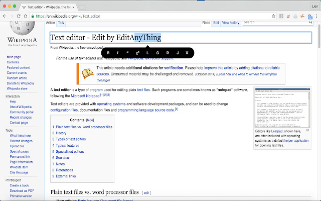 EditAnyThing aus dem Chrome Web Store zur Ausführung mit OffiDocs Chromium online