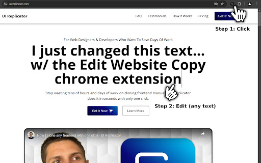 Edit Website Copy  from Chrome web store to be run with OffiDocs Chromium online