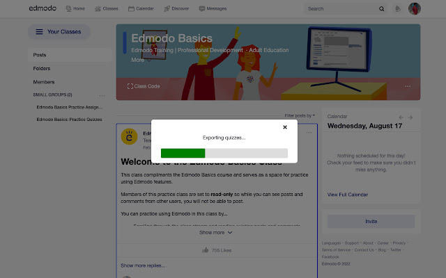 Edmodo Quizzes Export  from Chrome web store to be run with OffiDocs Chromium online