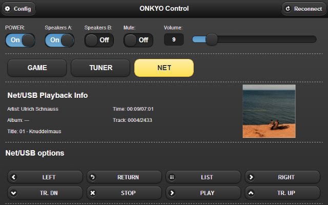 Edom Onkyo Remote  from Chrome web store to be run with OffiDocs Chromium online