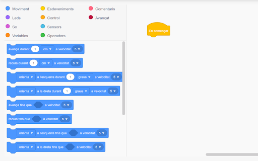 EdScratchCatalà  from Chrome web store to be run with OffiDocs Chromium online