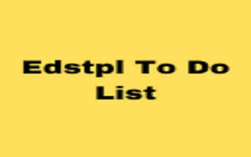 Edstpl To Do List  from Chrome web store to be run with OffiDocs Chromium online