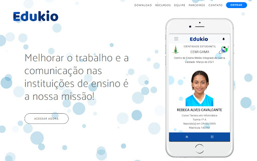 Edukio para Professores  from Chrome web store to be run with OffiDocs Chromium online