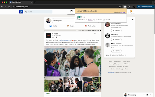 Edward Scissorhands  from Chrome web store to be run with OffiDocs Chromium online