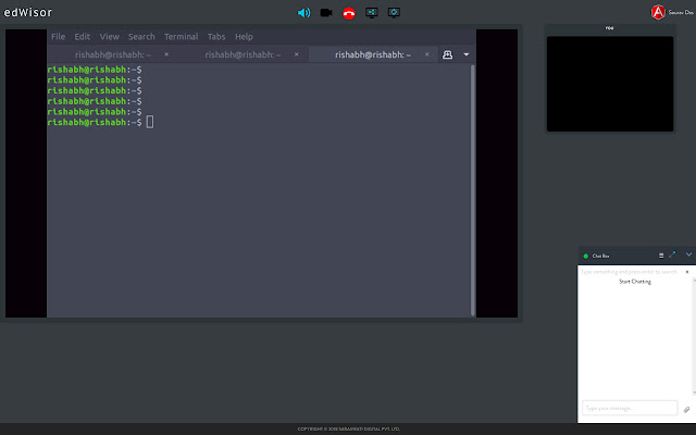 edwisor screen sharing  from Chrome web store to be run with OffiDocs Chromium online