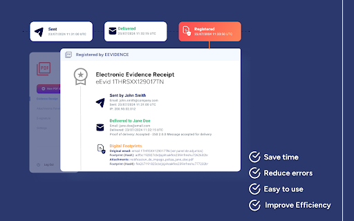 eEvidence — Certifica tus correos  from Chrome web store to be run with OffiDocs Chromium online