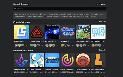 Efazs Roblox Communities Renamer  from Chrome web store to be run with OffiDocs Chromium online