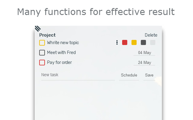 EFEQTI: To do lists and task manager online  from Chrome web store to be run with OffiDocs Chromium online