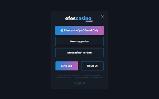 Efescasino Hızlı Erişim  from Chrome web store to be run with OffiDocs Chromium online