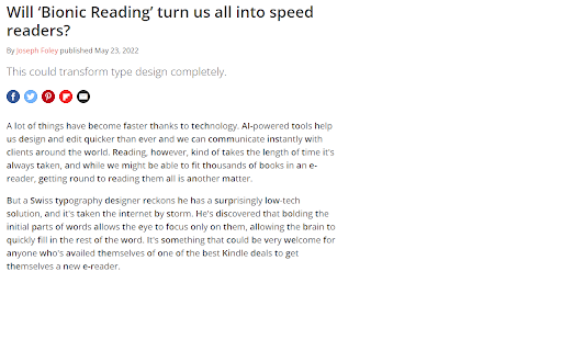 Efficia Reader  from Chrome web store to be run with OffiDocs Chromium online