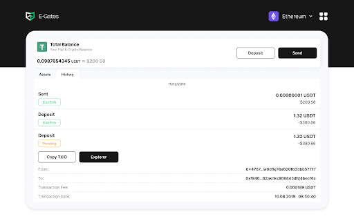 E Gates Wallet  from Chrome web store to be run with OffiDocs Chromium online