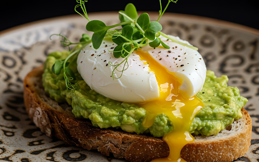 Egg and Avocado Bread  from Chrome web store to be run with OffiDocs Chromium online