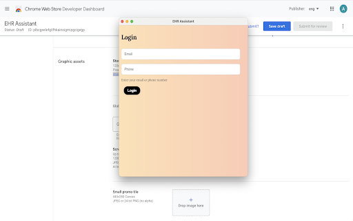 EHR Assistant  from Chrome web store to be run with OffiDocs Chromium online