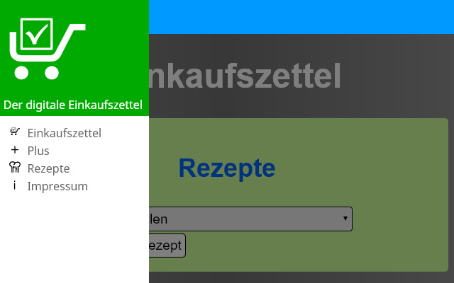 Einkaufszettel  from Chrome web store to be run with OffiDocs Chromium online