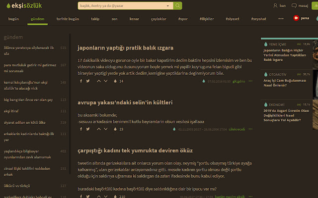 ekşi konserve  from Chrome web store to be run with OffiDocs Chromium online