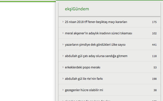 Ekşimik  from Chrome web store to be run with OffiDocs Chromium online