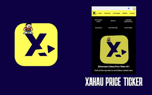 Ekiserrepes Xahau Price Ticker  from Chrome web store to be run with OffiDocs Chromium online