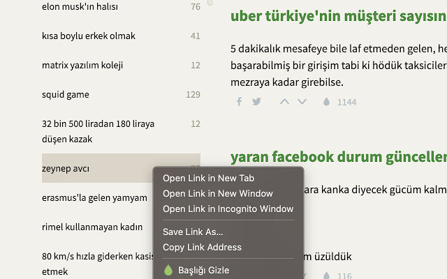 Ekşi Sözlük Başlık Gizleme  from Chrome web store to be run with OffiDocs Chromium online