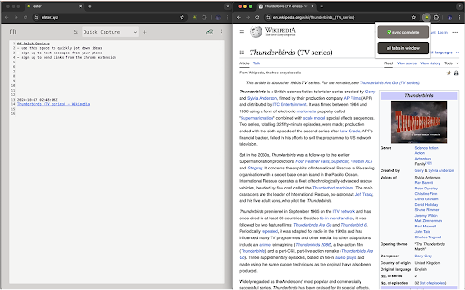 Elater Quick Capture  from Chrome web store to be run with OffiDocs Chromium online
