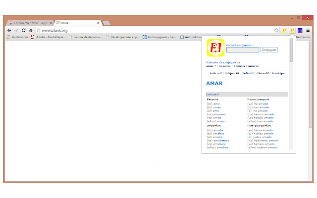 El Conjugador Extension  from Chrome web store to be run with OffiDocs Chromium online