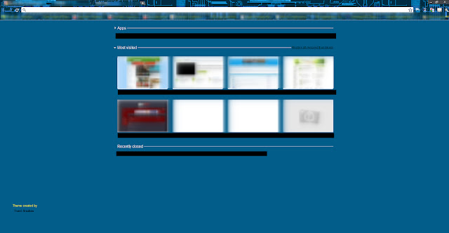 Electric Blue Technological Theme  from Chrome web store to be run with OffiDocs Chromium online