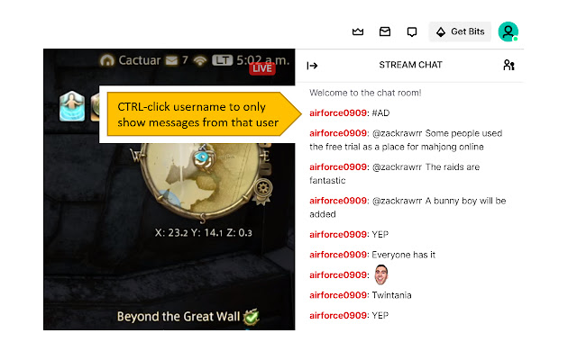 Electric Chat for Twitch  from Chrome web store to be run with OffiDocs Chromium online