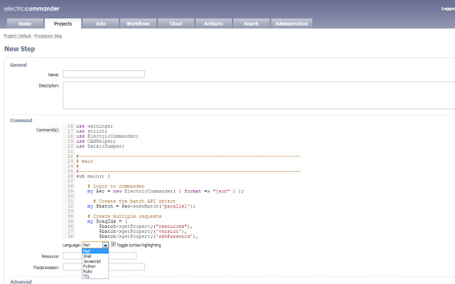 ElectricCommander Syntax Highlighting  from Chrome web store to be run with OffiDocs Chromium online