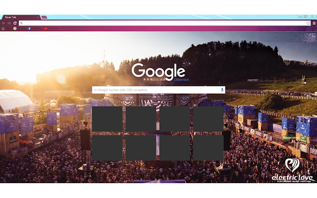 Chrome ウェブストアからの Electric Love Festival 2015 Sunset を OffiDocs Chromium オンラインで実行