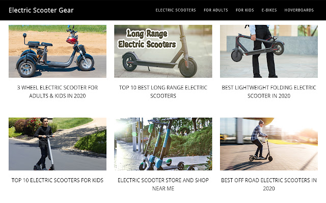 Electric Scooter Reviews  Guides  from Chrome web store to be run with OffiDocs Chromium online
