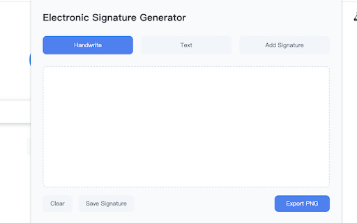 Electronic Signature Generator  from Chrome web store to be run with OffiDocs Chromium online