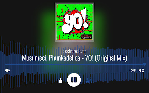 electroradio.fm Webplayer  from Chrome web store to be run with OffiDocs Chromium online