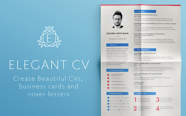 Elegant CV  from Chrome web store to be run with OffiDocs Chromium online