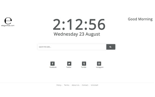 Elegant Tab  from Chrome web store to be run with OffiDocs Chromium online