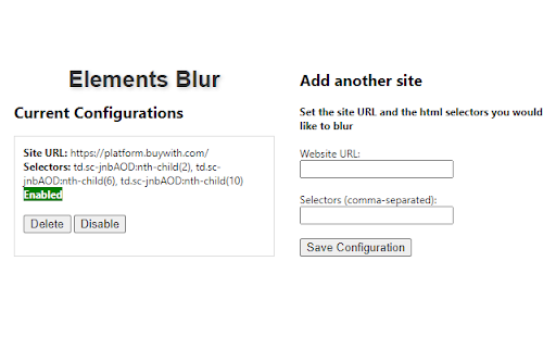Elements Blur Plugin Demo live systems without exposing private data  from Chrome web store to be run with OffiDocs Chromium online