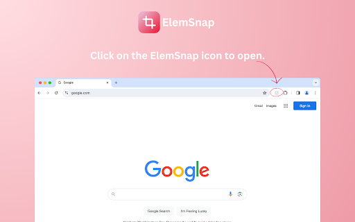 ElemSnap Quick capture elements  from Chrome web store to be run with OffiDocs Chromium online