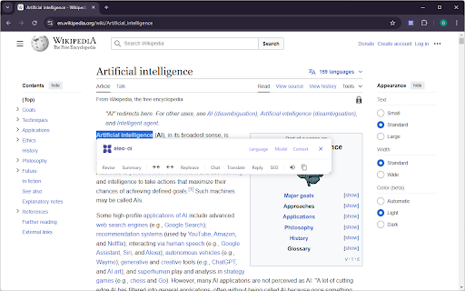 Eleo AI Assistant  from Chrome web store to be run with OffiDocs Chromium online