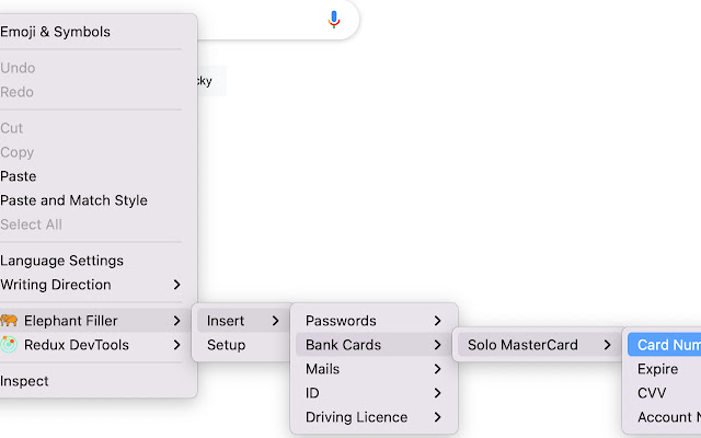 Elephant Filler  from Chrome web store to be run with OffiDocs Chromium online