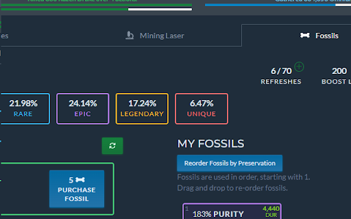 Elethor Fossil Reorder Button  from Chrome web store to be run with OffiDocs Chromium online