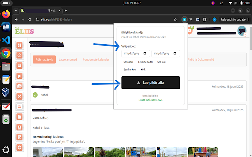 Eliisi Piltide Allalaadija  from Chrome web store to be run with OffiDocs Chromium online