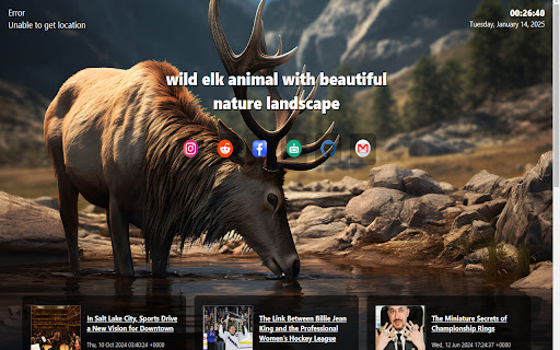 elk animal  from Chrome web store to be run with OffiDocs Chromium online