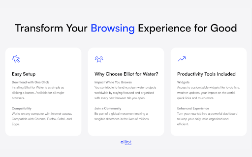 ElliotForWater  from Chrome web store to be run with OffiDocs Chromium online