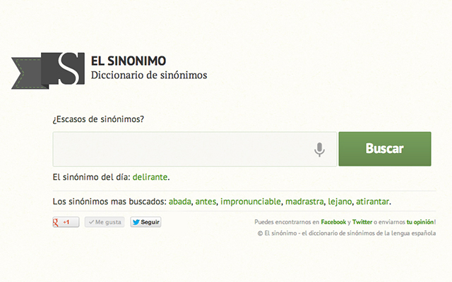 El Sinonimo ຈາກຮ້ານເວັບ Chrome ທີ່ຈະດໍາເນີນການກັບ OffiDocs Chromium ອອນໄລນ໌