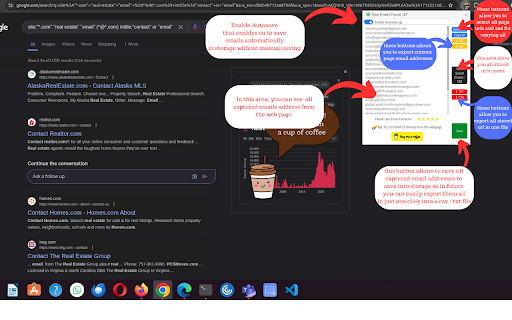 Email Address Finder Email Hunter Tool  from Chrome web store to be run with OffiDocs Chromium online