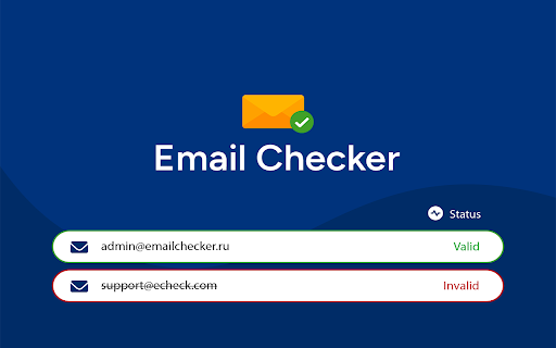 Email Checker  from Chrome web store to be run with OffiDocs Chromium online
