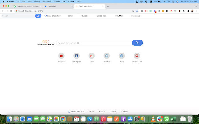 EmailCheckToday mula sa Chrome web store na tatakbo sa OffiDocs Chromium online