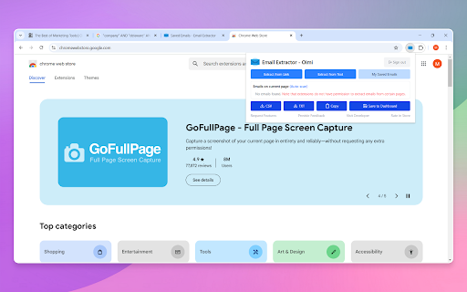 Email Extractor Free  Unlimited  from Chrome web store to be run with OffiDocs Chromium online
