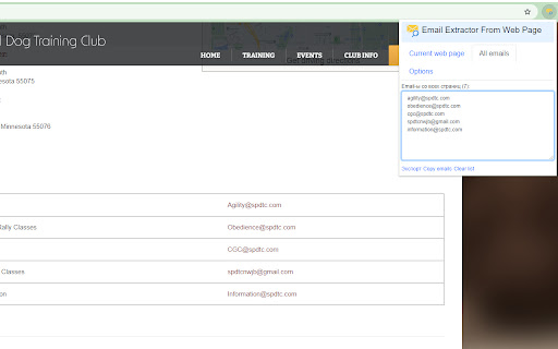 Email Extractor From Web Page  from Chrome web store to be run with OffiDocs Chromium online