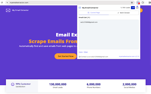 Email Extractor: Scrape Emails From Websites  from Chrome web store to be run with OffiDocs Chromium online